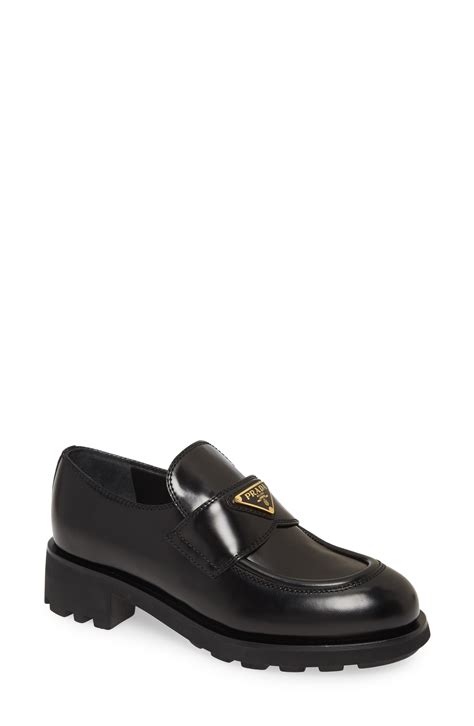 prada penny loafers women